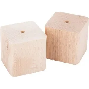 Holz-Würfel, 55 x 55 mm, 2 Stück