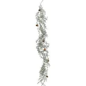 Frostlärchengirlande mit Zapfen, 150 cm