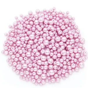 Glaswachsperlen, rosé, 4?8 mm Ø, 100 g
