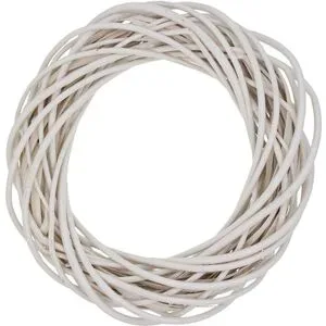 Weidenkranz, weiß, 50 cm Ø