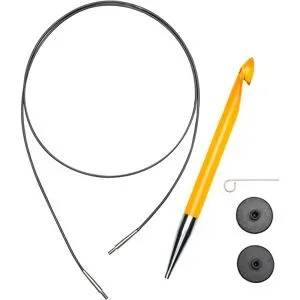 KnitPro Tunesische Häkelnadel, 10 mm Ø, im Set