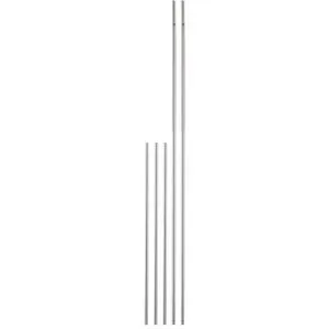 Metallstäbe, 5 mm Ø, 5 Stück, verschiedene Längen