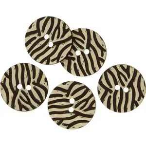 Dill Zebraknöpfe, Größe: 28 mm, Inhalt: 5 Stück