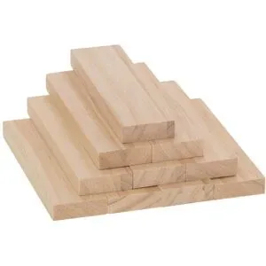 Holz-Klötzchen, dick, 10 Stück