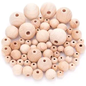 Holzkugeln, 10?25 mm Ø, 60 Stück