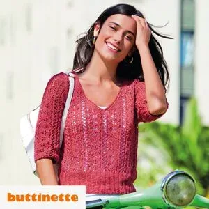 Strickanleitung ? V-Ausschnittpulli aus Woll Butt Primo Eloise