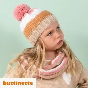 Strickanleitung ? Ringelmütze mit Bommel aus Woll Butt Venia