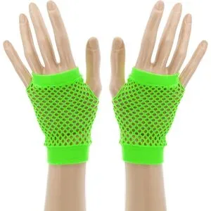 Netz-Handschuhe, neongrün