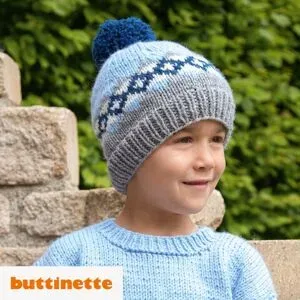 Strickanleitung ? Mütze mit Jacquardbordüre Heidi