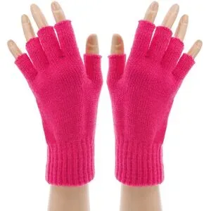 Strick-Handschuhe, pink