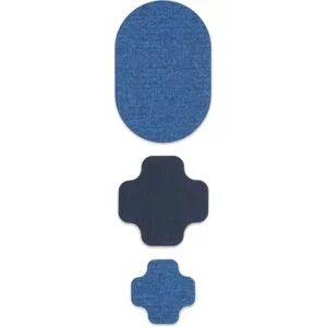 Prym Rub-on Patch STRETCHDESIGN, Farbe: Jeans, Inhalt: 3 Stück