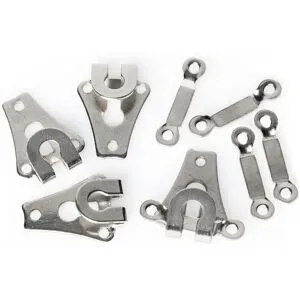 buttinette Rock- und Hosenhaken, Größe: 20 mm, Inhalt: 4 Paar