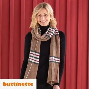 Strickanleitung ? Schal mit Karomuster aus Woll Butt Primo Alpaka