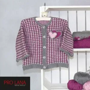 Strickanleitung ? Baby Weste mit Schnullerkette aus Pro Lana Baby Cotton Organic