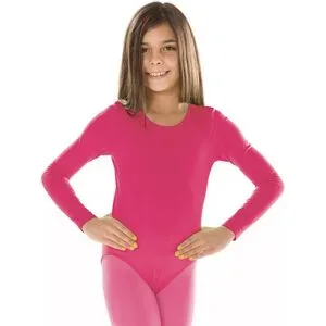Kinder-Langarmbody, pink