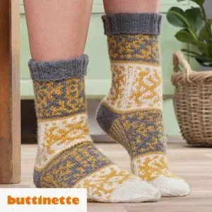 Strickanleitung ? Norweger-Socken aus Woll Butt Söckli