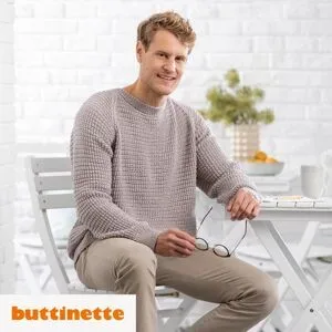 Strickanleitung - Herrenpullover aus Woll Butt Primo Merino Cotton
