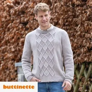 Strickanleitung ? Herrenpullover aus Woll Butt Primo Merino Cotton