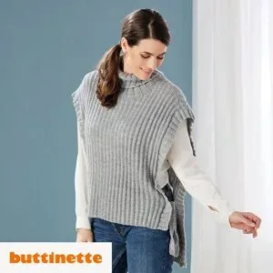 Strickanleitung ? Slipover mit Rollkragen aus Woll Butt Versailles