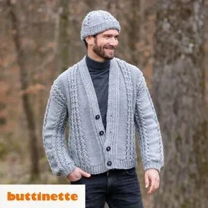 Strickanleitung ? Outdoor-Jacke für Herren aus Versailles Big