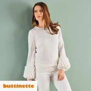 Strickanleitung ? Pullover mit Ballonärmeln Versailles