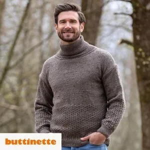 Strickanleitung ? Rollkragenpullover für Herren aus Woll Butt Vroni