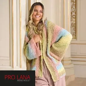 Strickanleitung ? Cardigan Quergestrickt aus Pro Lana Piuma Cotton