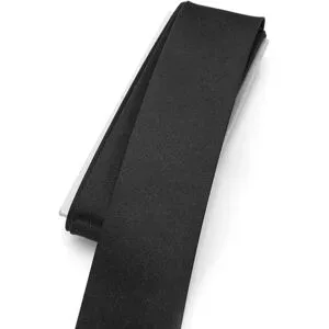 buttinette Satin-Schrägband, schwarz, Breite: 3 cm, Länge: 3 m