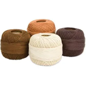 Woll Butt Häkelgarn Diana braun 200 g Mixpaket