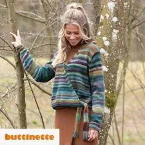 Strickanleitung ? Wickeljacke aus Woll Butt Primo Cory