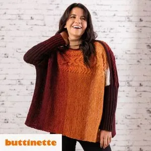 Strickanleitung ? Ponchopullover aus Woll Butt Alva