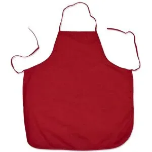 Schürze, rot, 66 x 72 cm