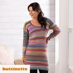 Strickanleitung ? Strickkleid aus Woll Butt Primo Cory