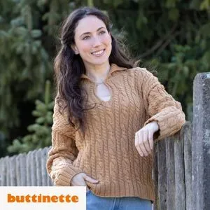 Strickanleitung ? Zopfmusterpullover aus Woll Butt Primo Madeleine