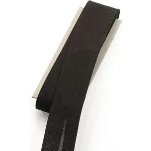 buttinette Baumwoll-Schrägband, schwarz, Breite: 3 cm, Länge: 5 m