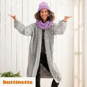 Strickanleitung ? Maxi-Jacke aus Woll Butt Heidi
