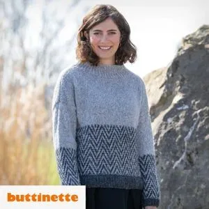 Strickanleitung ? Kuschelpullover aus Woll Butt Primo Azura