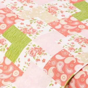 Baumwollstoff Patchwork-Rosen 