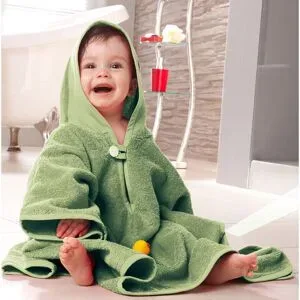 buttinette Frottier-Poncho, salbei, 55 x 71 cm