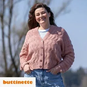 Strickanleitung ? XL-Jacke im Wellenmuster aus Woll Butt Primo Madeleine