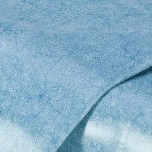 Abwaschbare Tischwäsche/Wachstuch, blau-melange