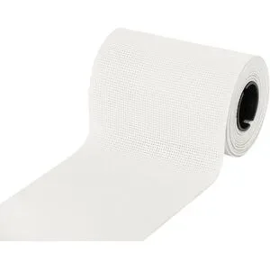 Aida-Stickband, weiß, Breite: 10 cm, 5m-Rolle