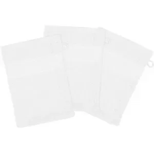 3er-Pack buttinette Walk-Frottier-Waschhandschuh, weiß