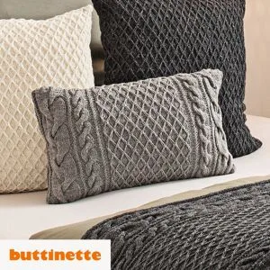 Strickanleitung ? Rechteckiges Kissen aus Woll Butt Socke