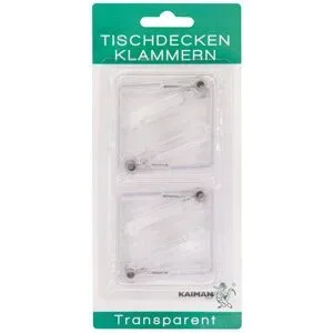 Tischklammern 8er Pk., transparent