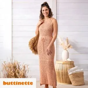 Strickanleitung ? Figurnahes Kleid aus Woll Butt Primo Eleonora