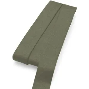 buttinette Jersey Einfassband, khaki, Breite: 2 cm, Länge: 3 m