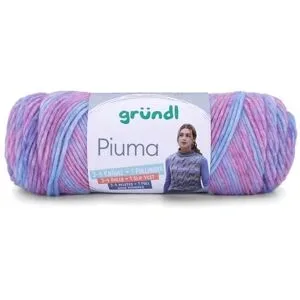 gründl Wolle Piuma Color, flieder-himmelblau color