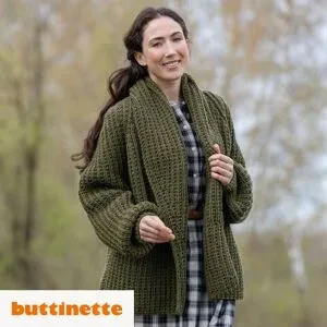 Strickanleitung ? Oversized Cardigan aus Woll Butt Heidi