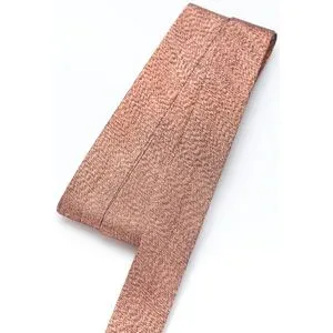 buttinette Schrägband, kupfer glitzernd, Breite: 2 cm, Länge: 5 m
